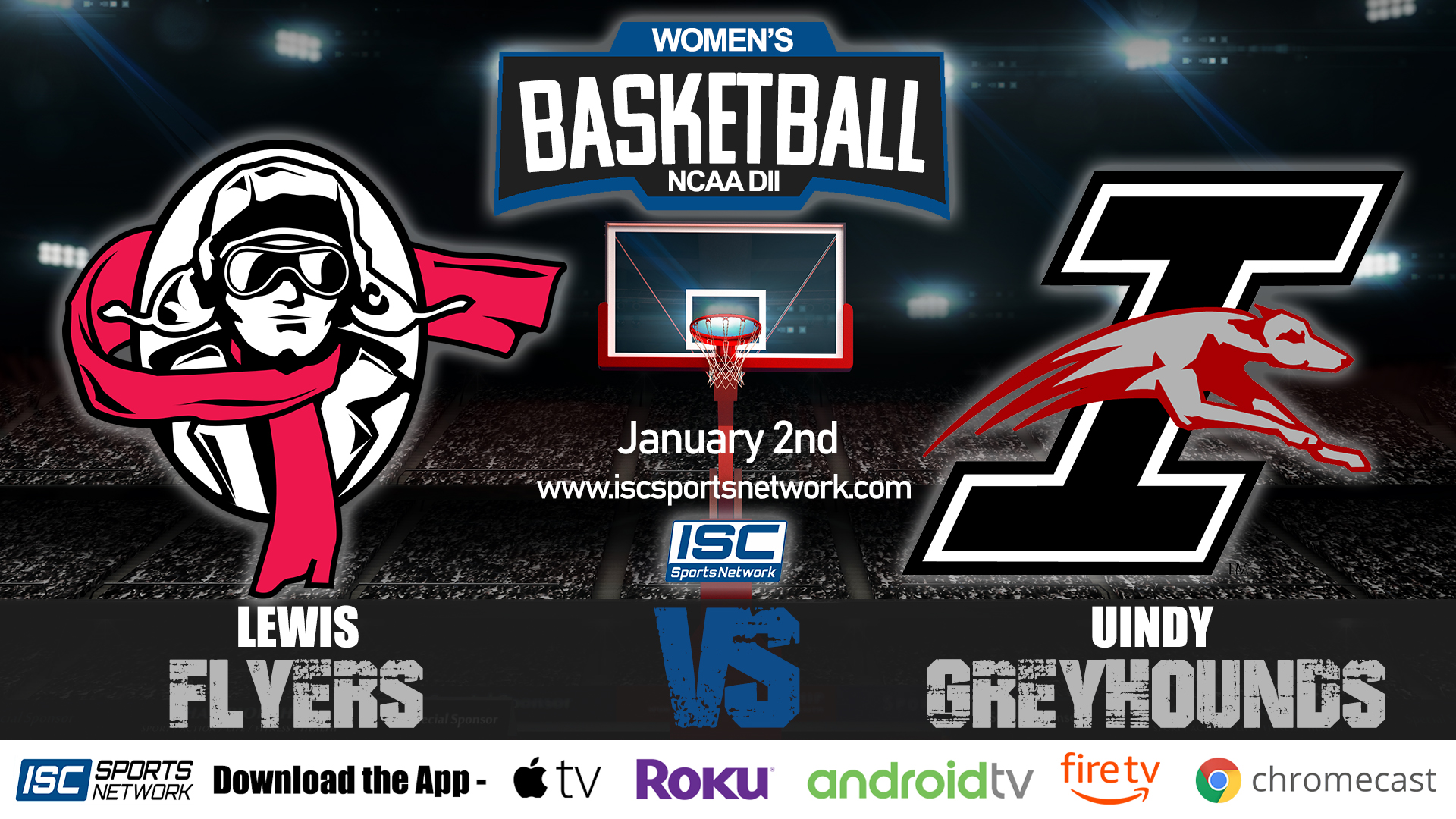 2020 WBB Lewis at UIndy 1/2