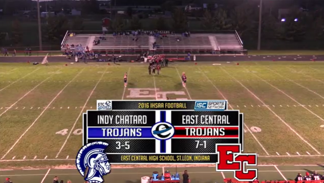 2016 FB Bishop Chatard at East Central