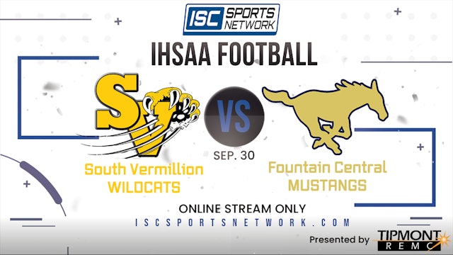 2022 FB South Vermillion at Fountain Central 9/30