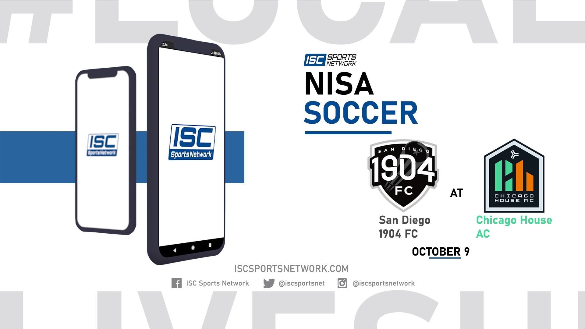 2021 MS San Diego 1904 FC at Chicago House AC 10/9