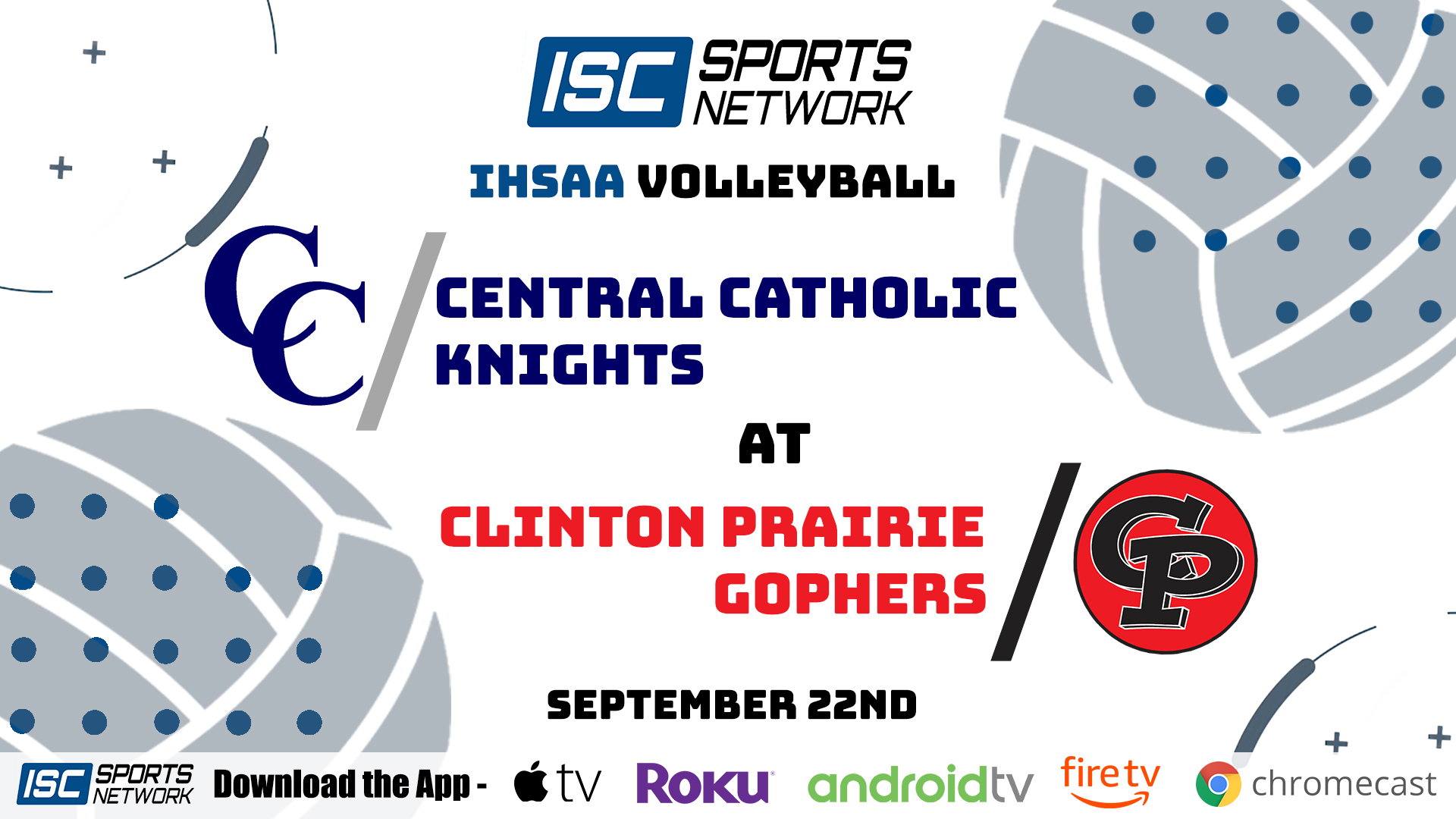 2020 GVB Central Catholic at Clinton Prairie 9/22