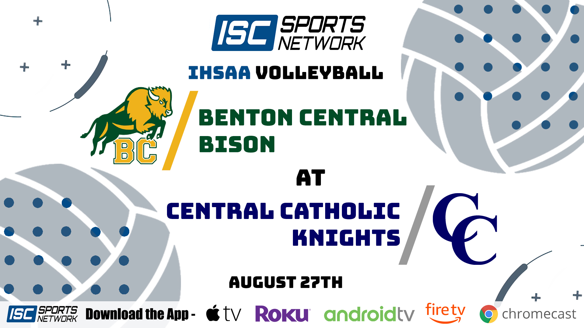 2020 GVB Benton Central at Central Catholic 8/27