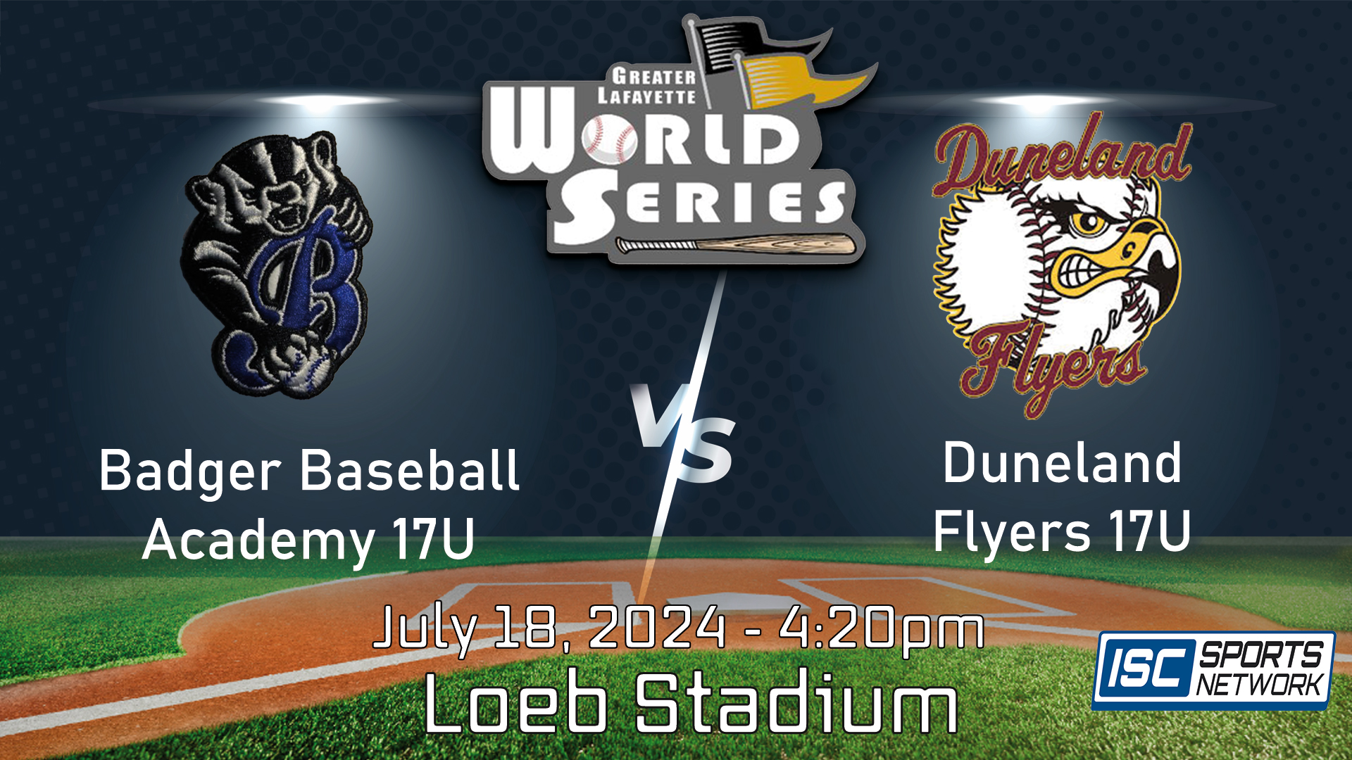 2024 GLWS BSB Badger Baseball Academy vs Duneland Flyers 15U 7/18