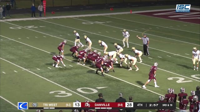 2020 IHSAA FB Tri-West at Danville Do...