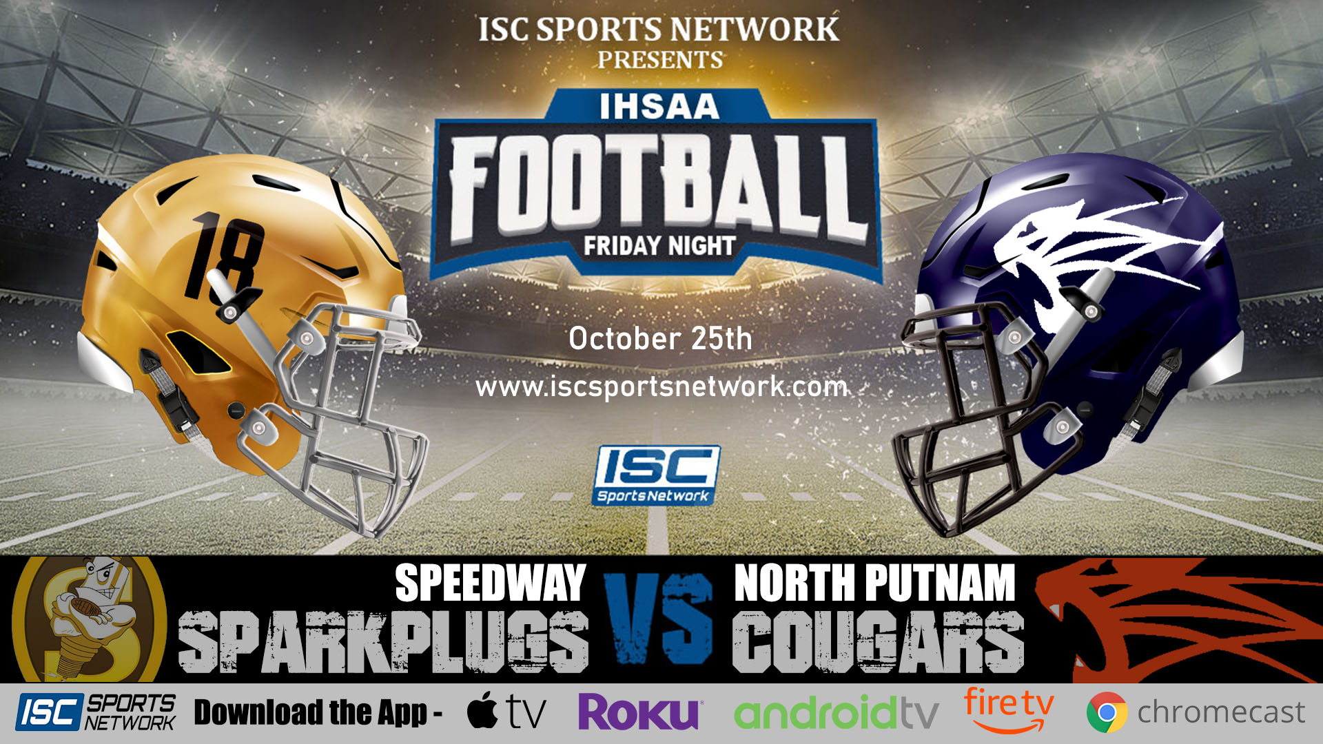2019 IHSAA FB Speedway at North Putnam