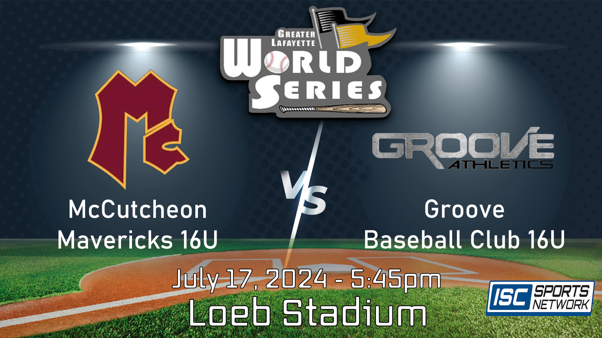 2024 GLWS BSB McCutcheon Mavericks vs Groove Baseball 16U 7/18