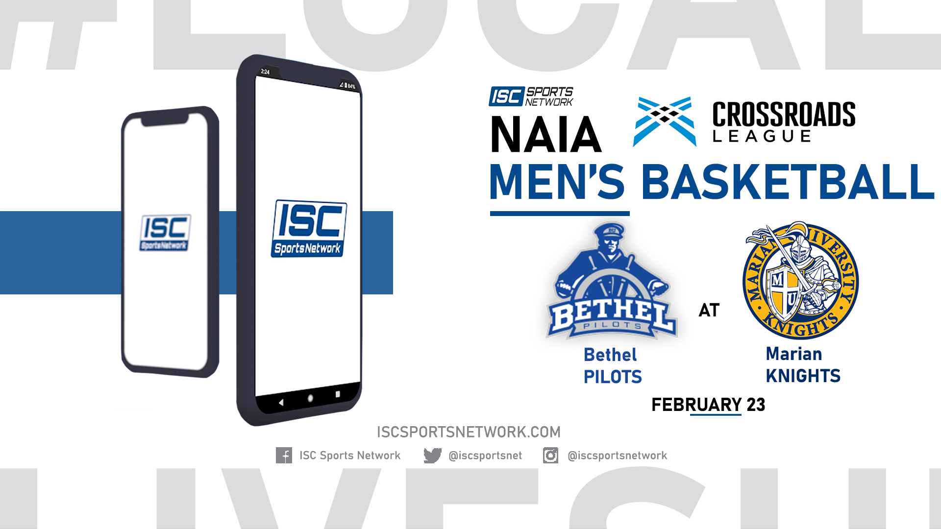 2022 MBB Bethel at Marian 2/23