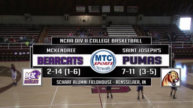 2015 WBB McKendree at St. Joseph's (IN)