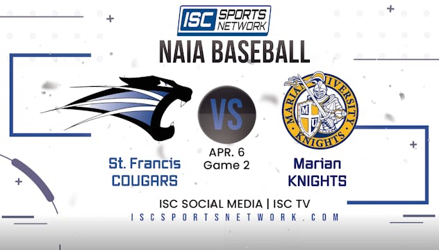 2023 BSB St. Francis (IN) at Marian -...