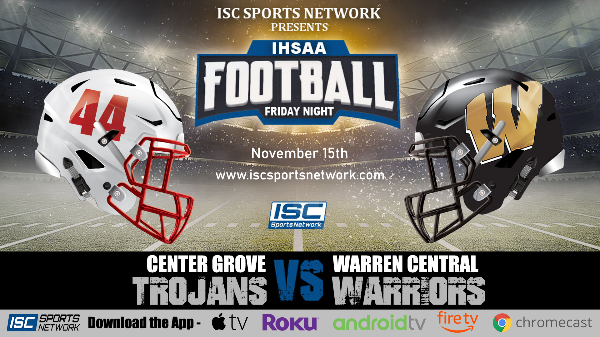 2019 IHSAA FB Center Grove at Warren Central