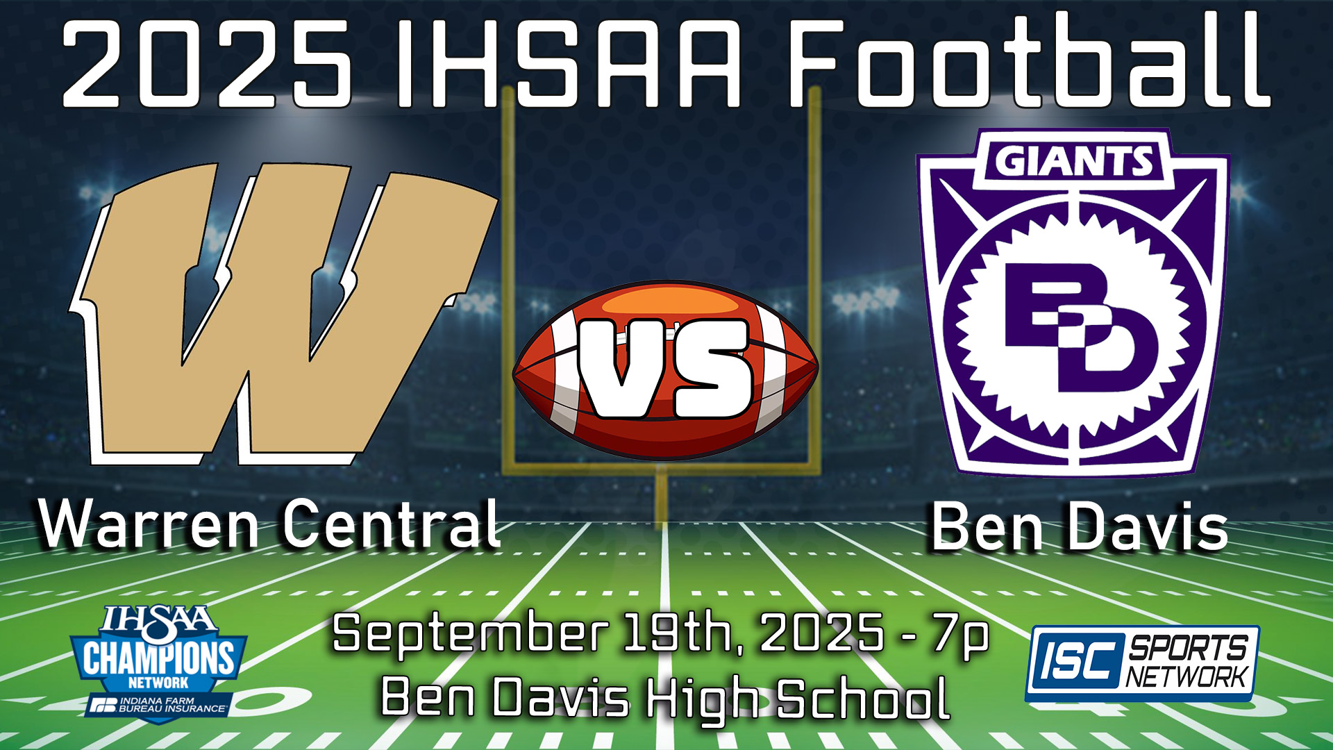 2025 FB Warren Central at Ben Davis - 09/19