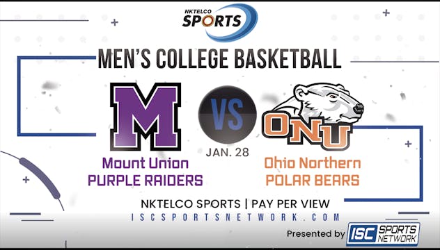 2023 MBB Mount Union at Ohio Northern...
