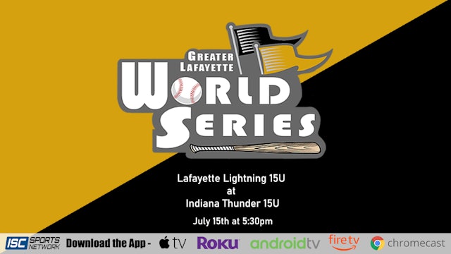 2020 GLWS BSB 15U Lafayette Lightning vs Indiana Thunder