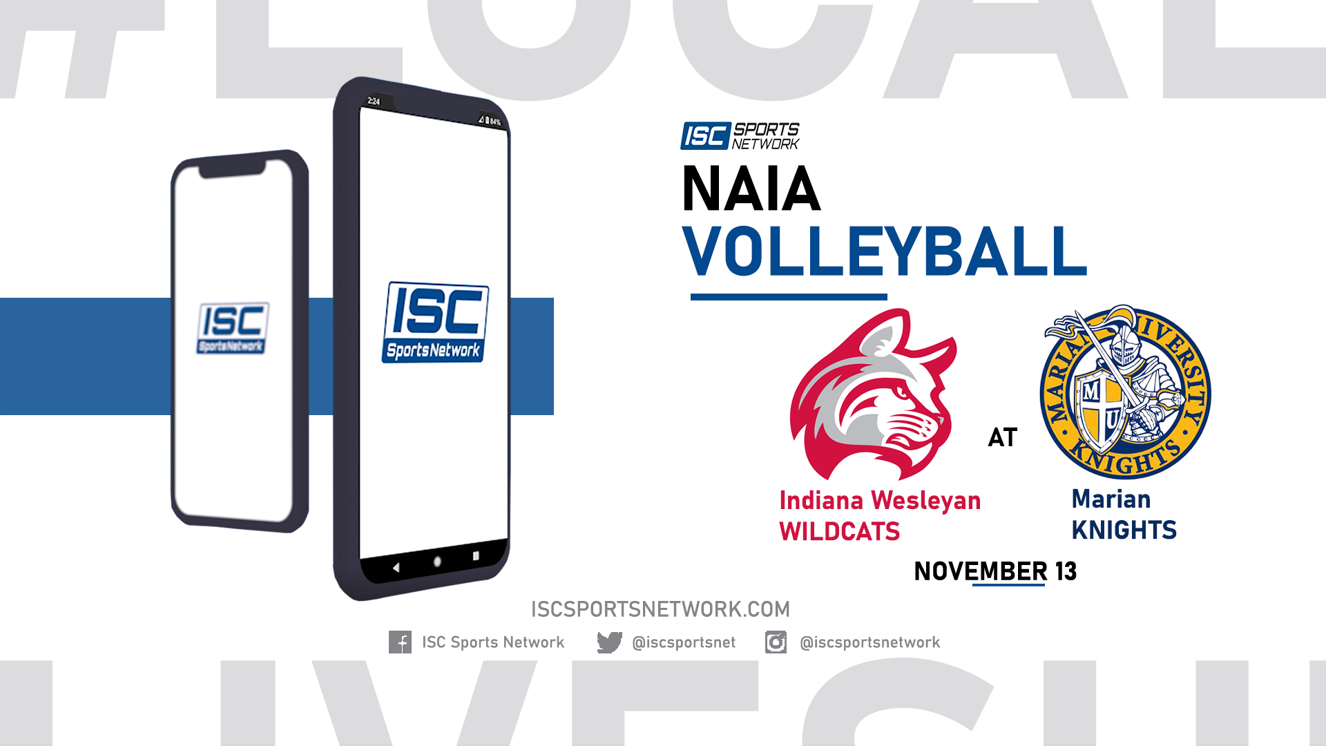 2021 GVB Indiana Wesleyan at Marian 11/13