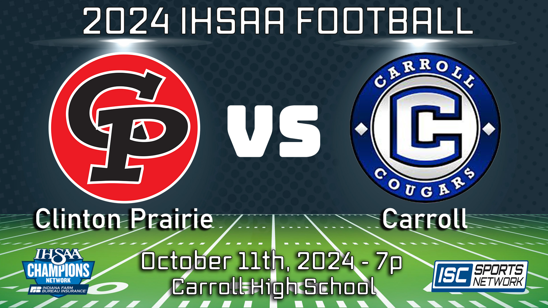 2024 FB Clinton Prairie at Carroll - 10/11