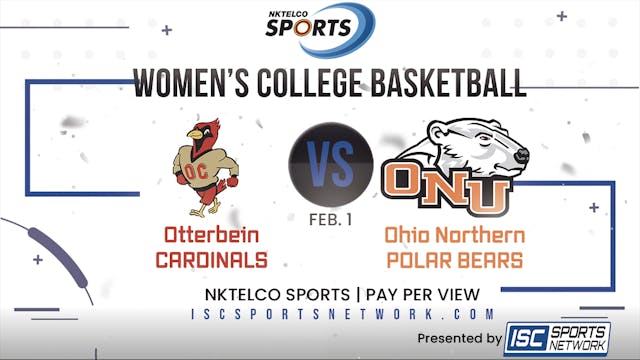 2023 WBB Otterbein at Ohio Northern 2/1