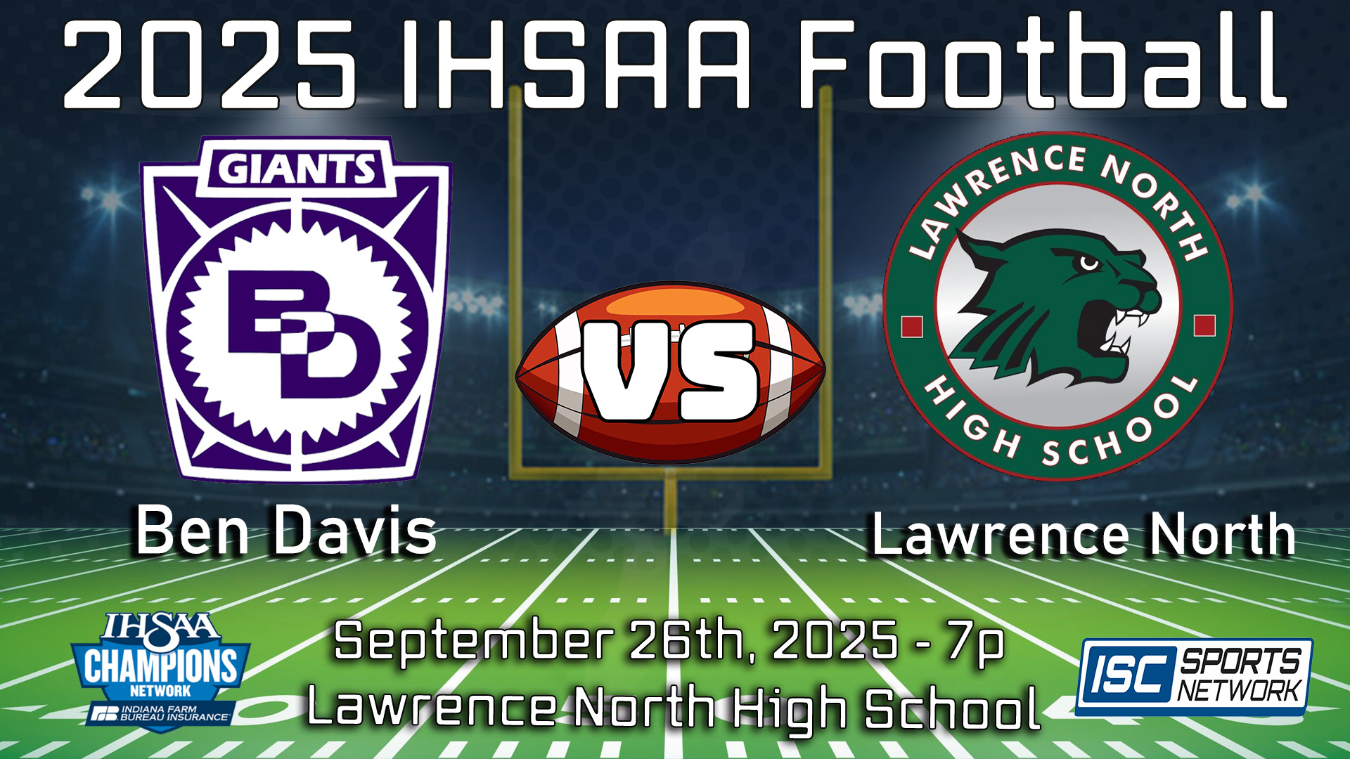 2025 FB Ben Davis at Lawrence North 09/26