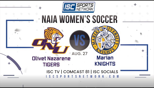 2022 WS Olivet Nazarene at Marian 8/27