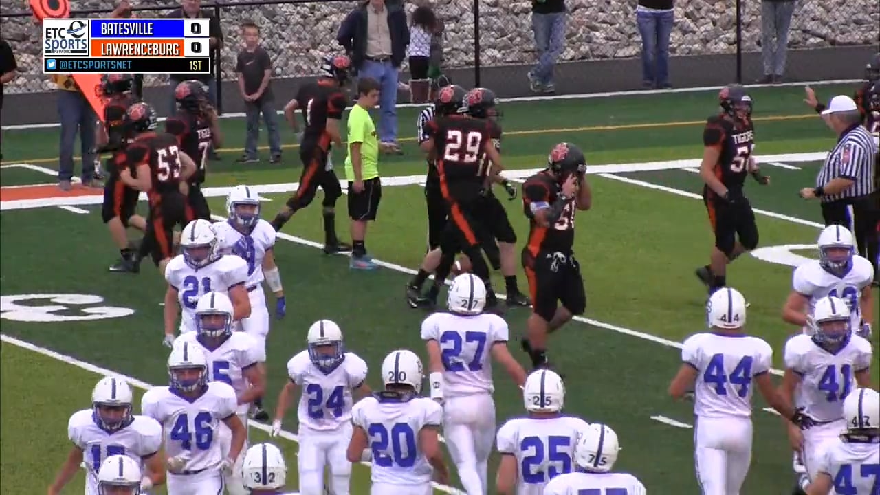 2015 FB Batesville at Lawrenceburg