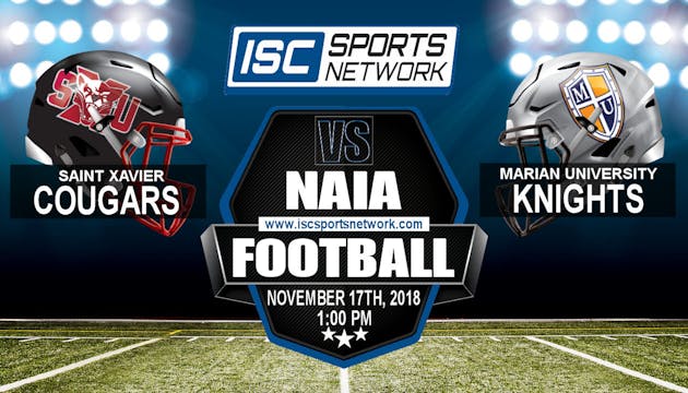 2018 NAIA CFB St. Xavier at Marian