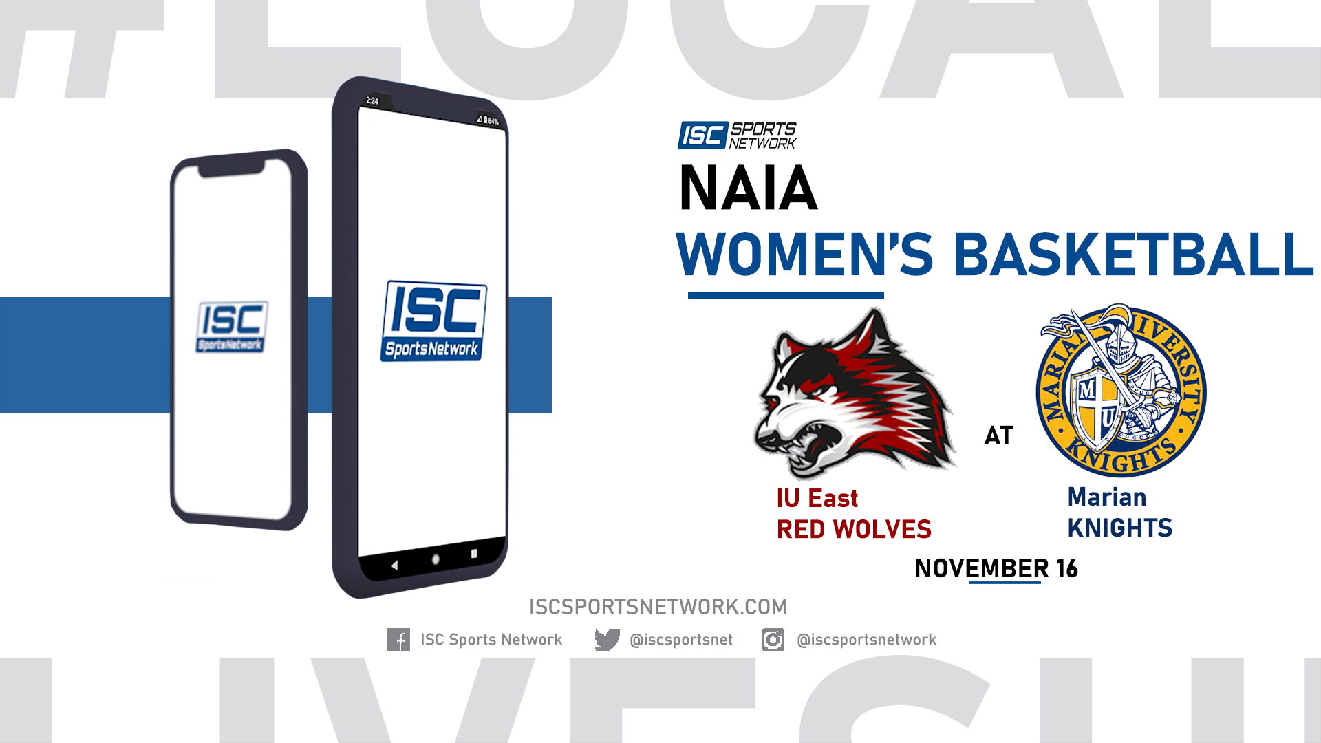 2021 WBB IU East at Marian 11/16