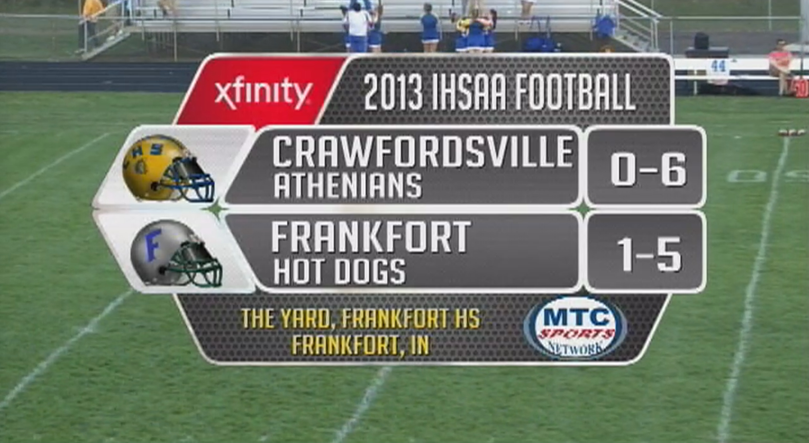 2013 FB Crawfordsville at Frankfort