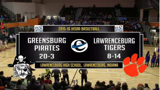 2016 IHSAA GBB Greensburg vs Lawrenceburg