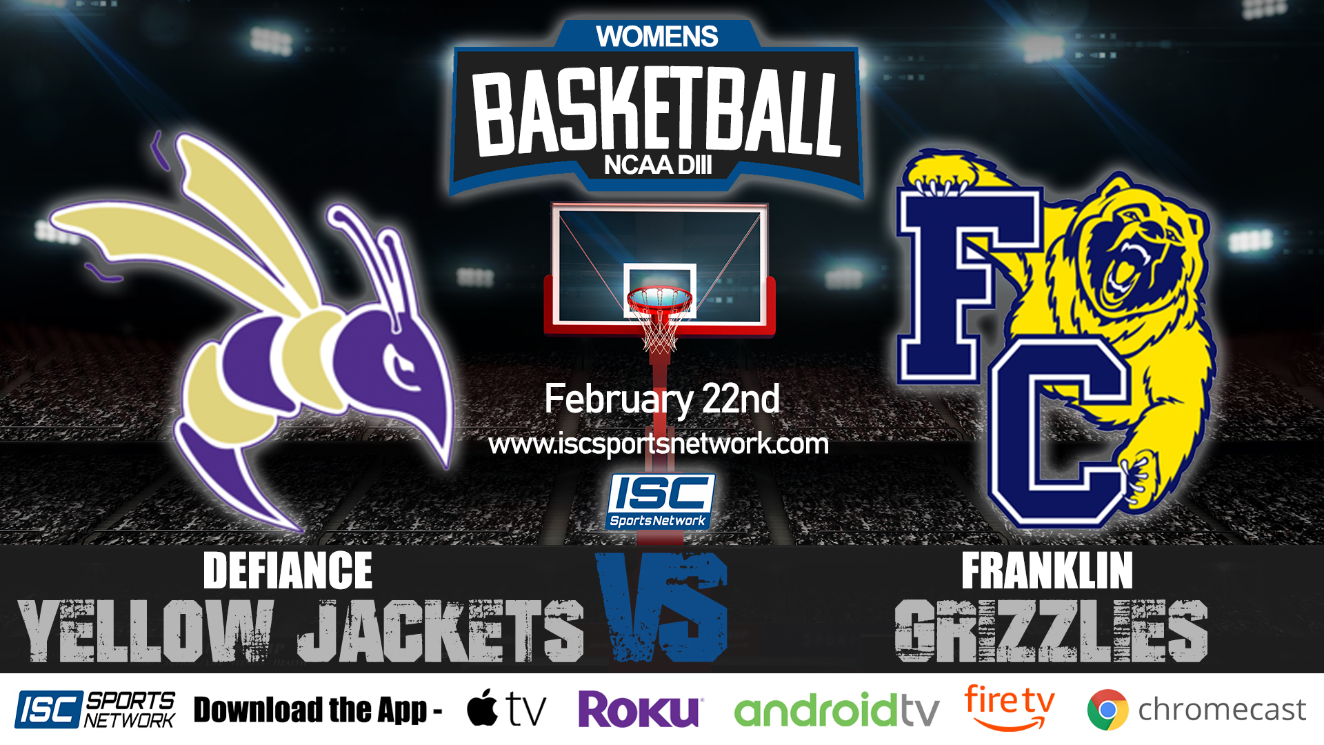 2020 WBB Defiance at Franklin