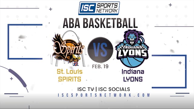 2023 ABA St. Louis Spirit at Indiana ...