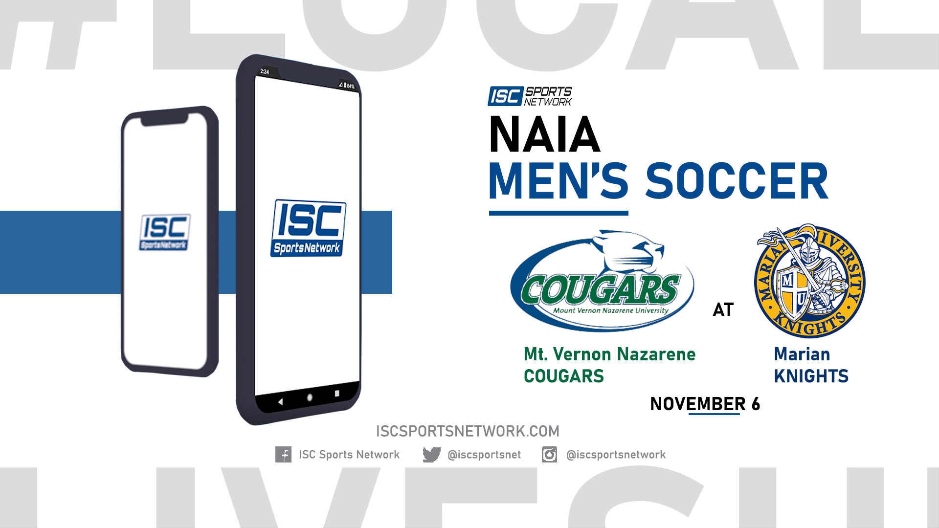 2021 MS Mount Vernon Nazarene at Marian 11/6