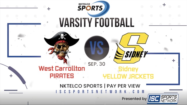 2022 FB West Carrollton at Sidney 9/30