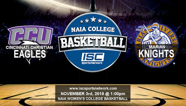 2018 WBB Cincinnati Christian at Marian