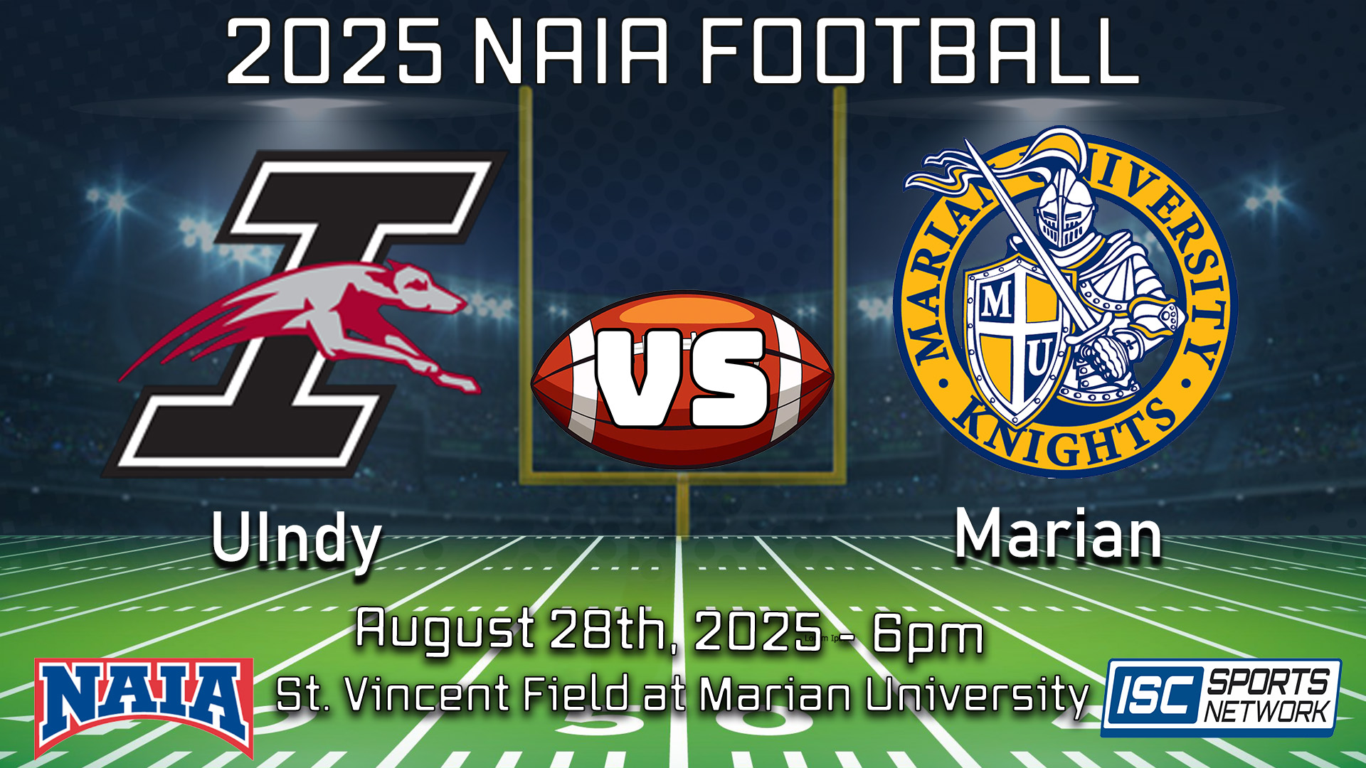 2025 CFB UIndy at Marian - 08/28