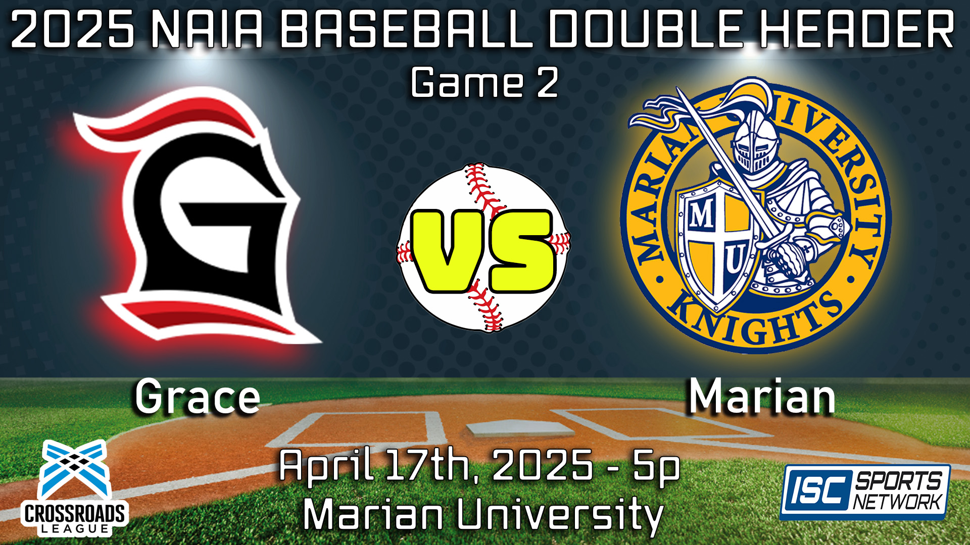 2025 BSB Grace at Marian - 04/17 (Game 2)