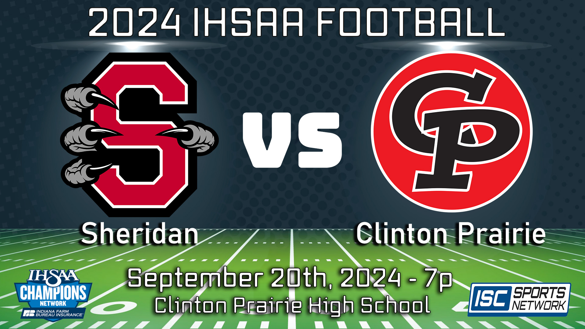 2024 FB Sheridan at Clinton Prairie - 9/20