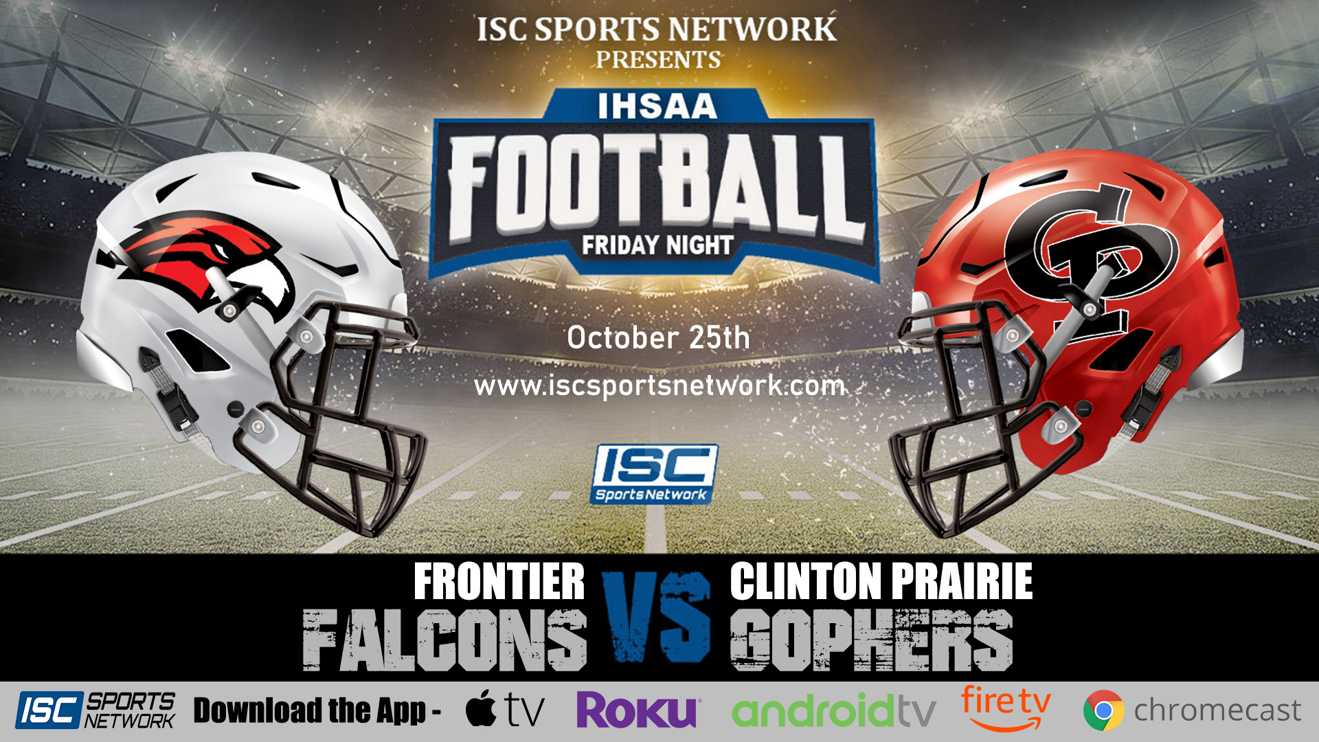 2019 IHSAA FB Frontier at Clinton Praririe