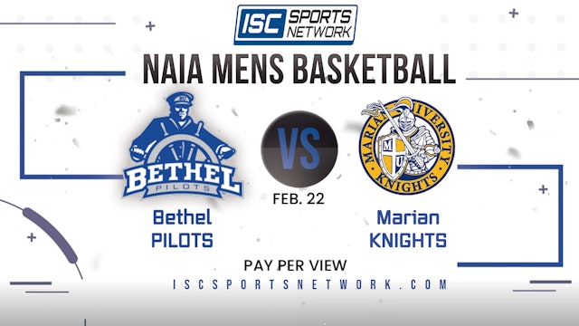 2023 MBB Bethel at Marian 2/22