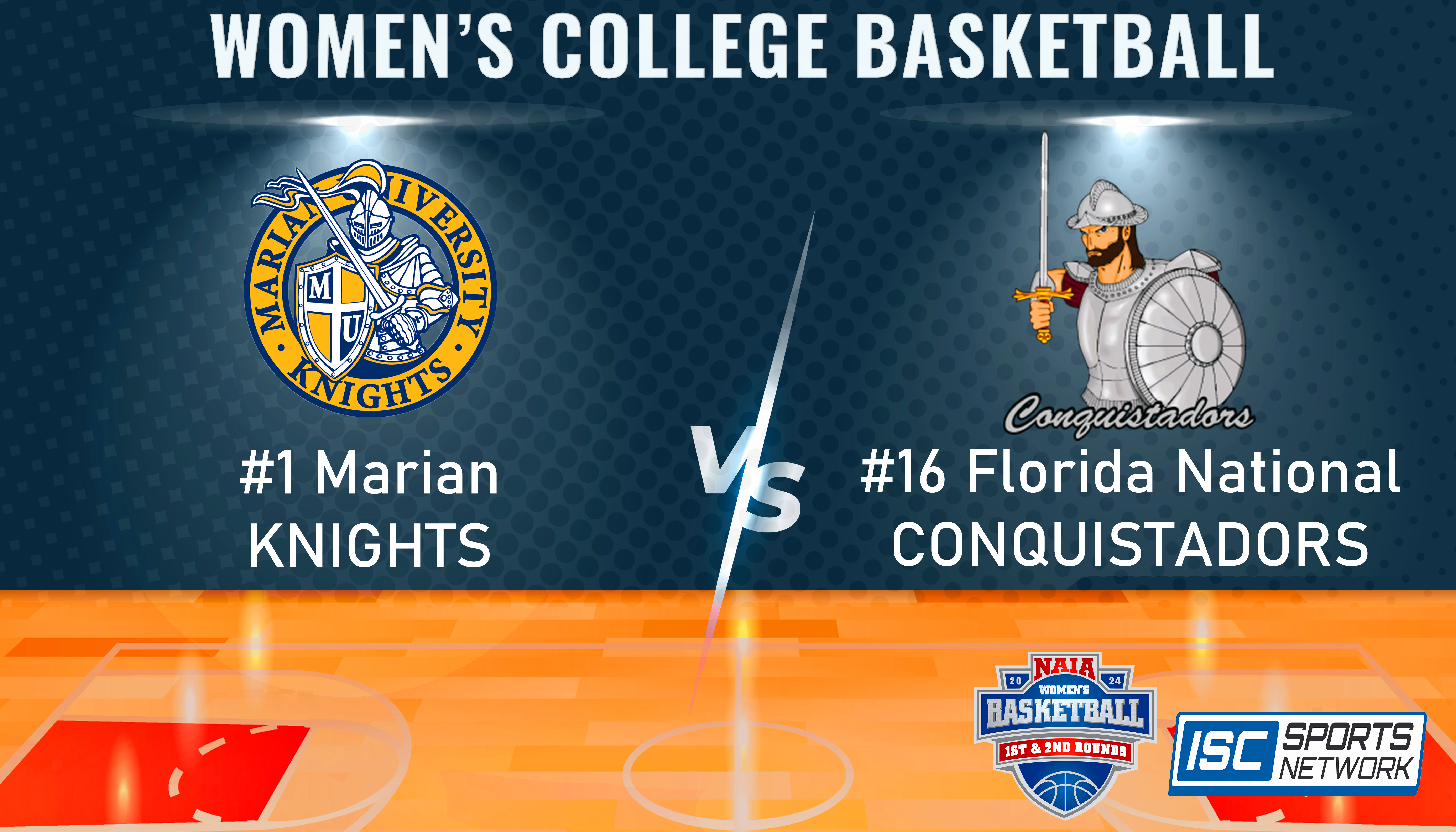 2024 NAIA WBB Marian vs Florida National 3/15