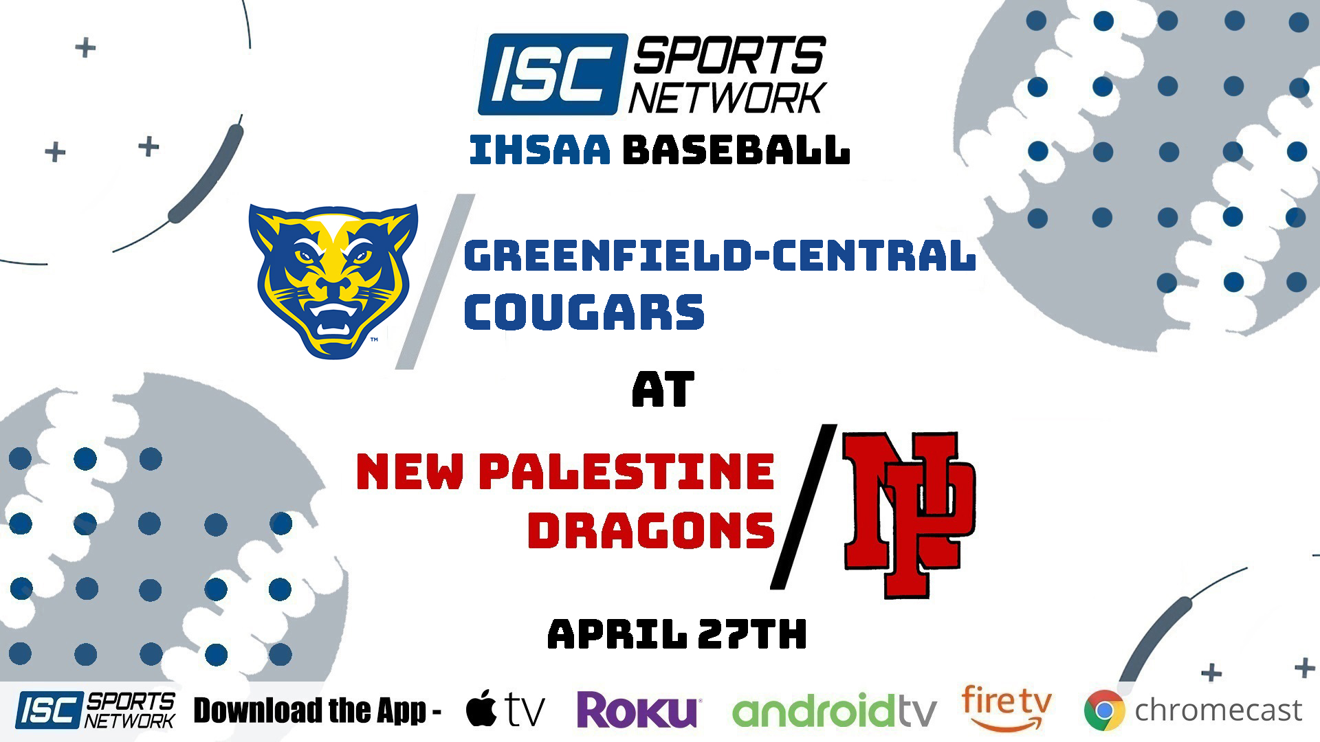 2021 BSB New Palestine at Greenfield-Central 4/27