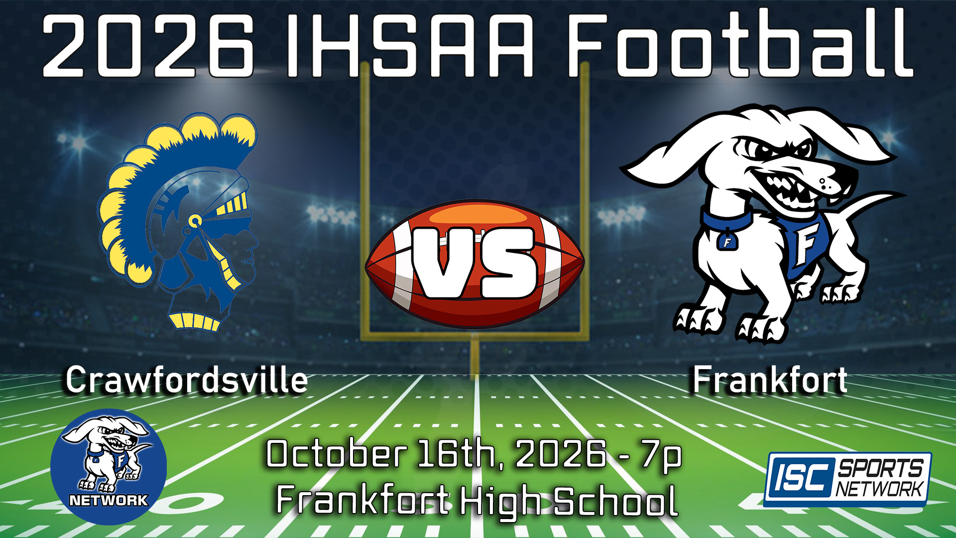 2026 FB Crawfordsville at Frankfort - 10/16