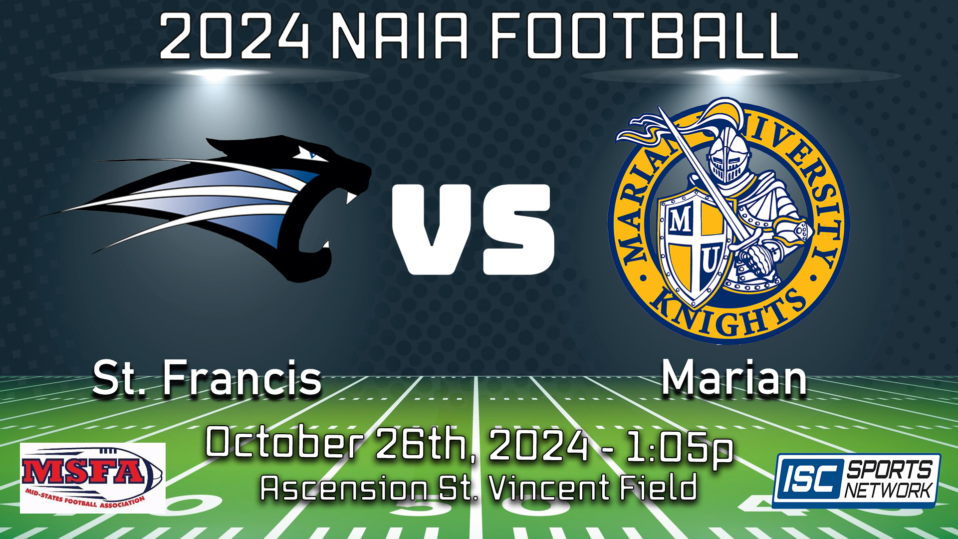 2024 CFB St. Francis (IN) at Marian - 10/26