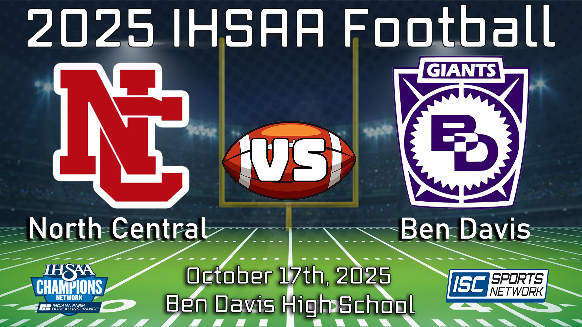 2025 FB North Central at Ben Davis - 10/17
