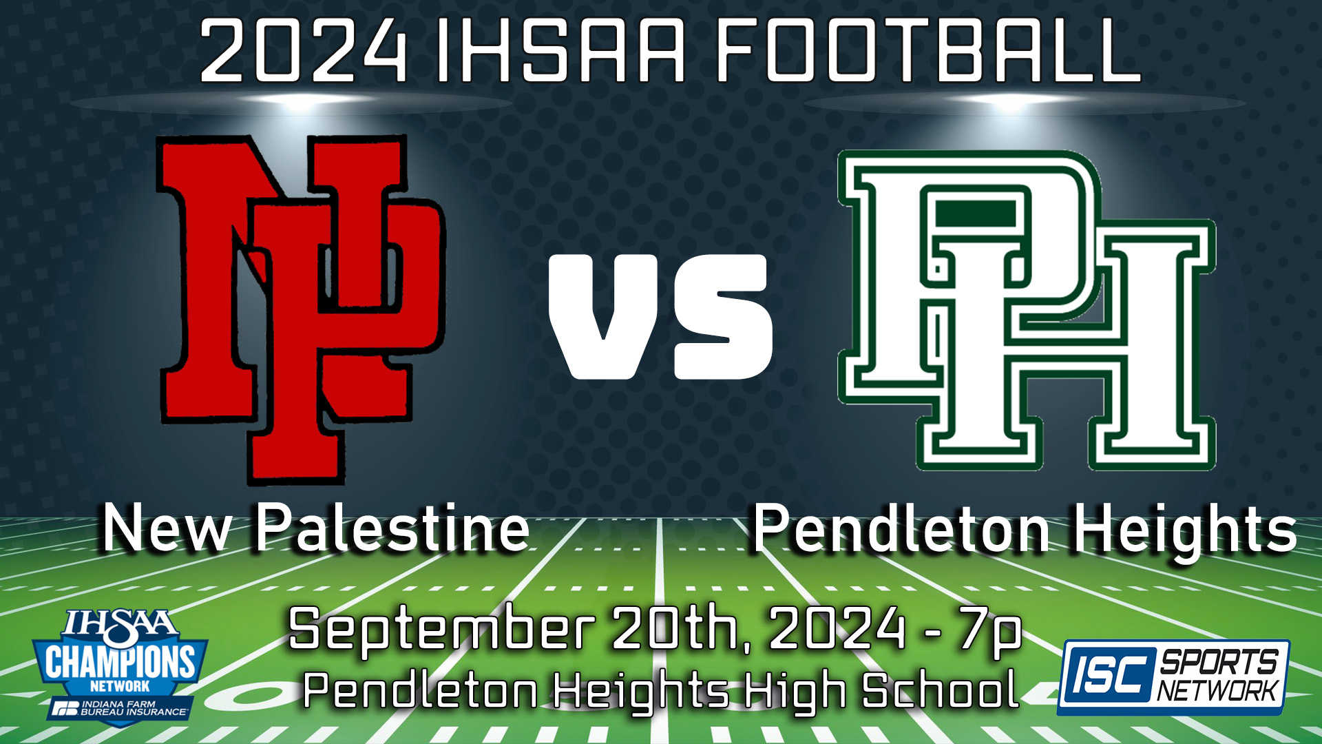 2024 FB New Palestine at Pendleton Heights - 9/20