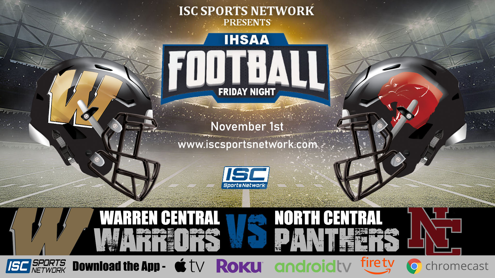 2019 IHSAA FB Warren Central at North Central