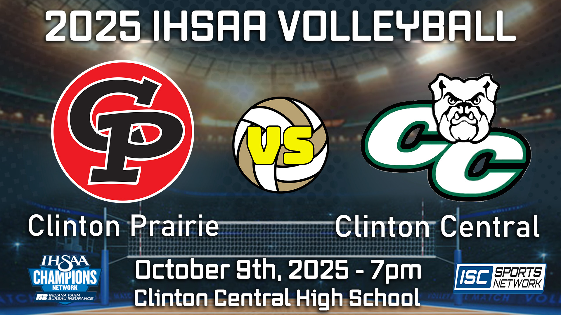 2025 GVB Clinton Prairie at Clinton Central 10/09