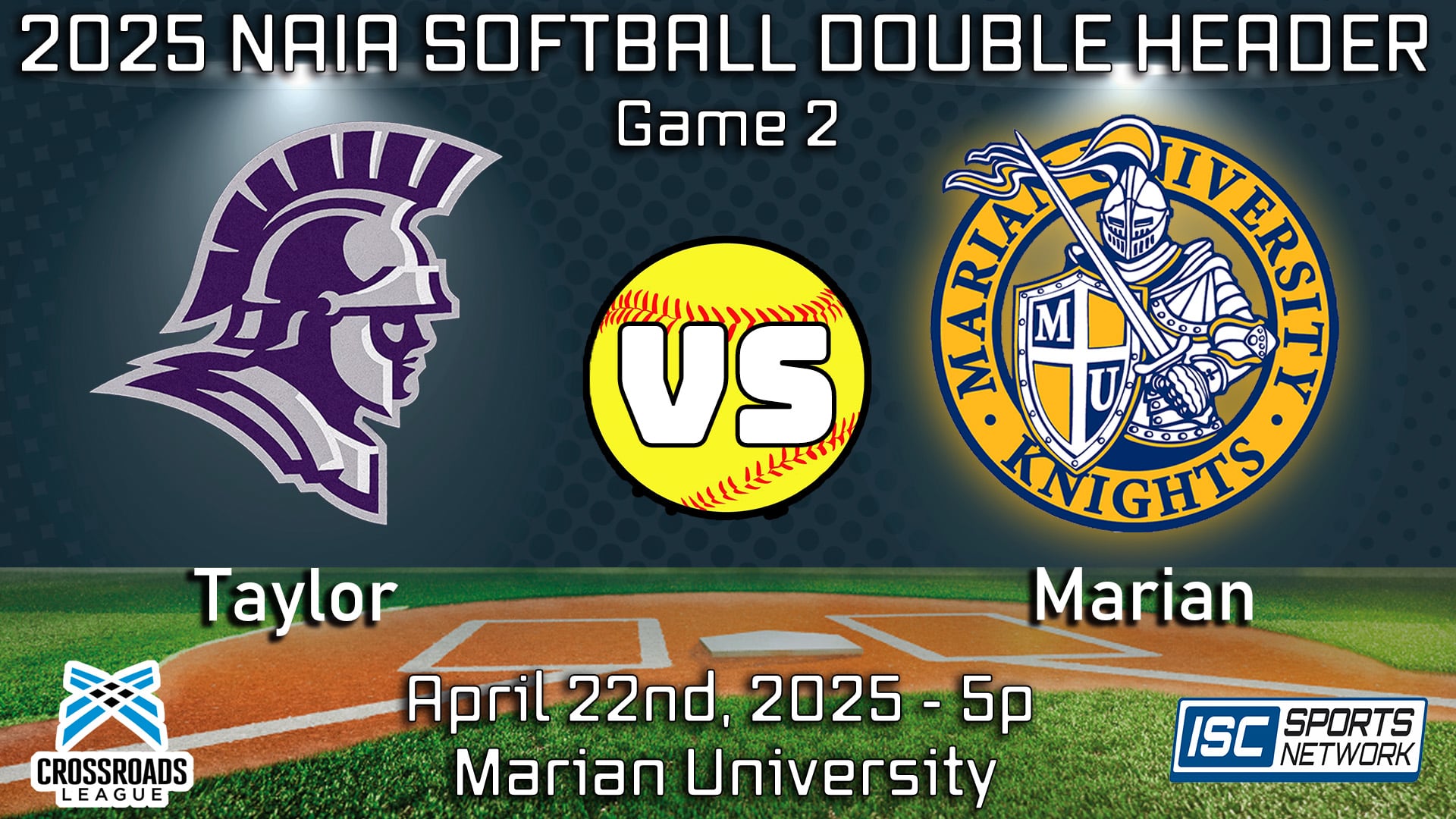 2025 SB Taylor at Marian - 04/22 (Game 2)