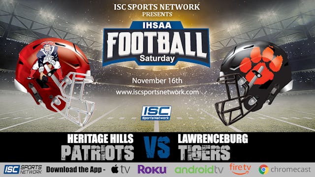 2019 IHSAA FB Heritage Hills at Lawre...