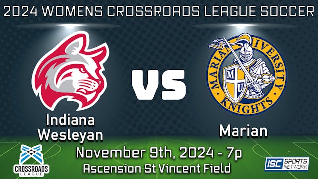 2024 WSOC Indiana Wesleyan at Marian ...