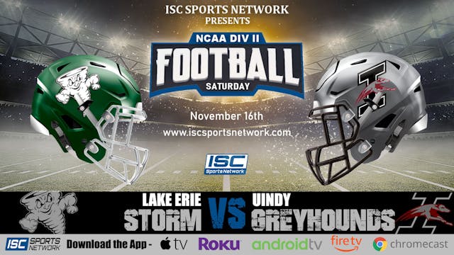 2019 CFB Lake Erie at UIndy 11/16
