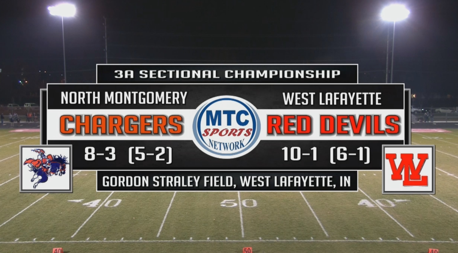 2015 IHSAA FB North Montgomery at West Lafayette